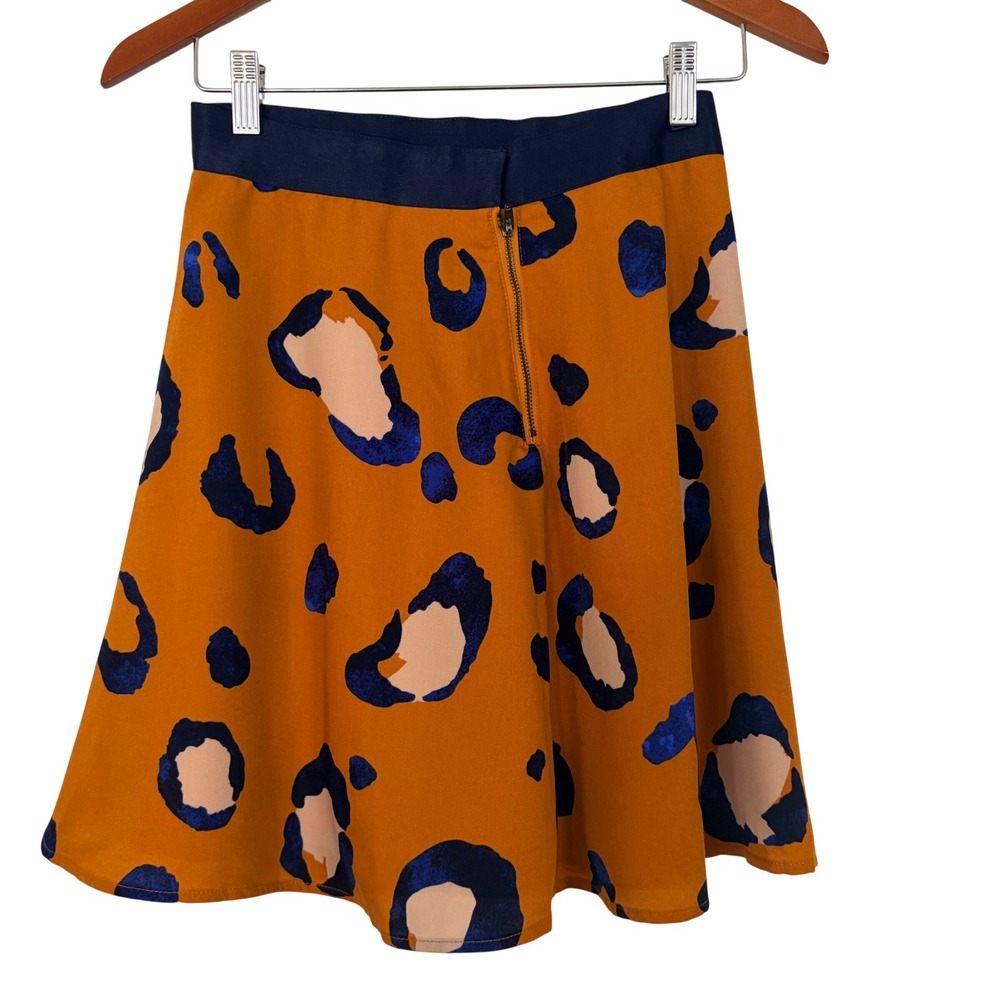 3.1 Phillip Lim Target 20th Anniversary Leopard Print A-Line Mini Skirt Yellow 4